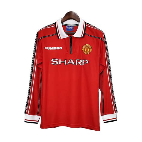 Retro Manchester United Home Long Sleeve Soccer Jersey Love