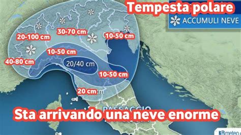 Meteo Una Grande Tempesta Polare Sta Arrivando Verso Di Noi Con Molta