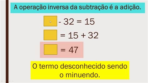 Atividade Valor Do Termo Desconhecido Adição E Subtração LEARNBRAZ