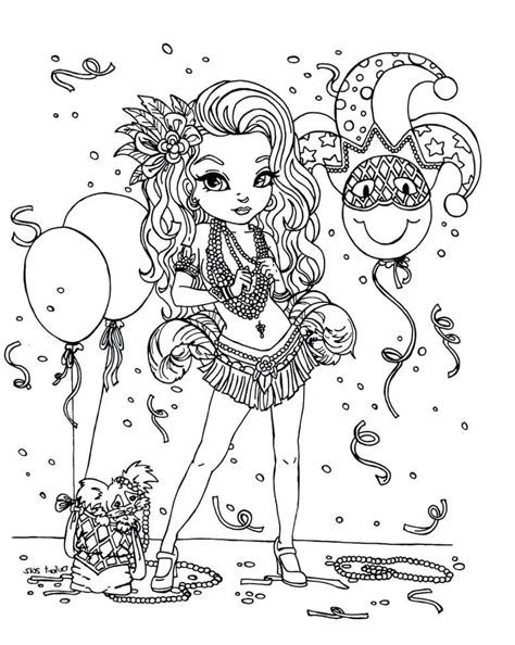 Printable Mardi Gras Coloring Pages - Printable Word Searches