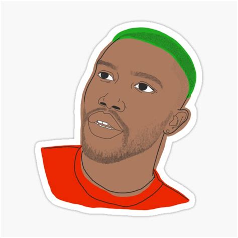 Hand Drawn Frank Ocean Sticker Sticker By Beccam050 Redbubble