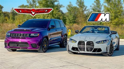 JEEP TRACKHAWK VS BMW M4 COMP DRAG RACE YouTube