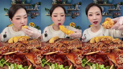 Asmr Mukbang Chinese Food 먹방 Asmr 중국먹방양갈비양대창양뇌삼겹살고기 Mukbang Eat