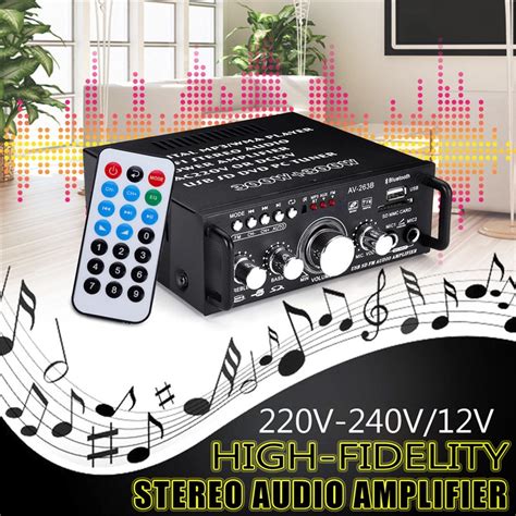 Mini 2CH HiFi Amplificador de Potência de Áudio Digital USB bluetooth