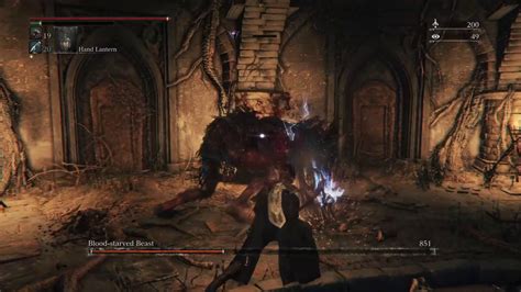 Bloodborne Blood Starved Beast Ailing Loran Chalice Dungeon YouTube