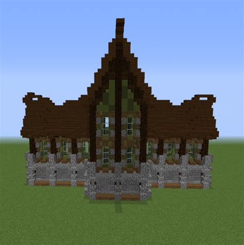 Medieval Gothic Mansion - Blueprints for MineCraft Houses, Castles ...