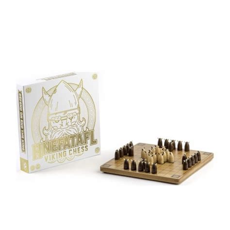 Spin Master Hnefatafl 2 Player Strategy Wooden Board Game For Kids And