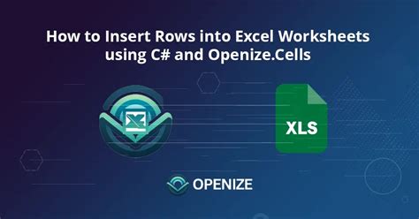 Insertar filas en hojas de cálculo de Excel con C usando Openize Cells