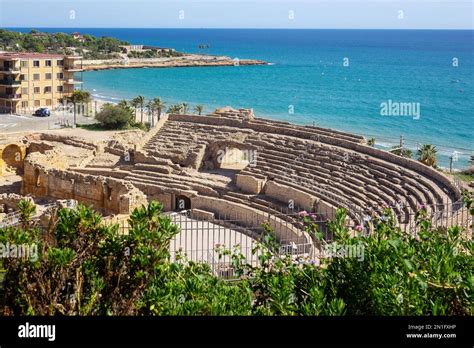 Roman Amphitheatre Tarragona Catalonia Spain Europe Stock Photo Alamy