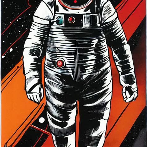 Astronaut Suit Concept Art Realistic By Wally Wood Stable Diffusion