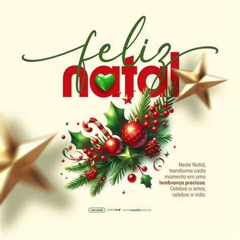 Premium PSD Social Media Feliz Natal