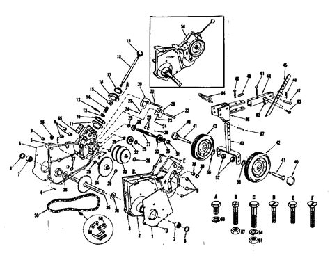 Schematic Of A Rear Tine Craftsman Tiller Transmission Craft