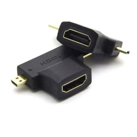 3 In 1 Hdmi Female To Mini Hdmi Male Micro Hdmi Male Adapter Kinaun किनौं Online Shopping