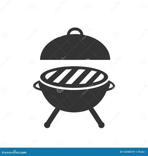 Icono De La Parrilla De La Silueta Vector Ilustraci N Del Vector