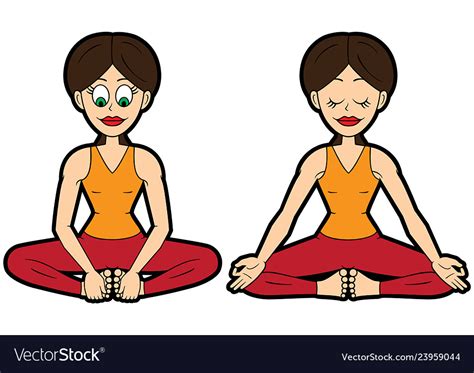 Yoga asana set butterfly pose variations Vector Image