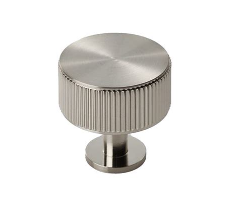 Carlisle Brass Fingertip Lines Radio Cupboard Knob Satin Nickel FTD713SN