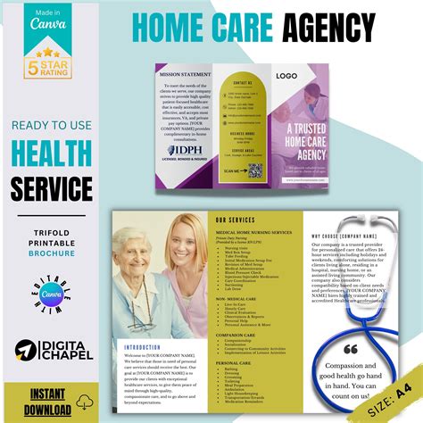 Home Care Elder Caring Service Canva Template Bundle Artofit