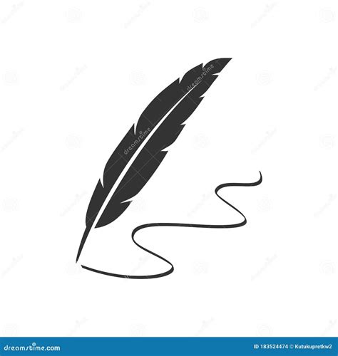 Feather Pen Logo Template Illustration Design. Vector EPS 10 Stock ...