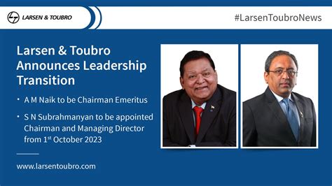 Larsen Toubro On Twitter Larsen Toubro Announces Leadership