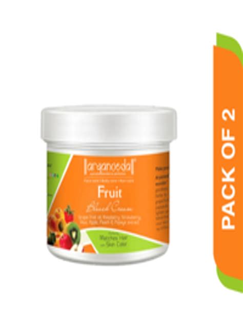 Buy Aryanveda Set Of 2 Fruit Bleach Cream With Real Fruit For Dead Skin