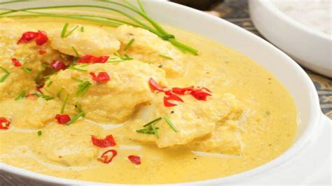 Mijoté de poisson curry et lait de coco Très savoureux Recette Facile