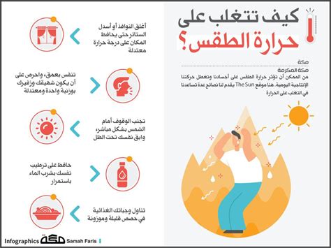 انفوجرافيك كيف تتغلب على حرارة الطقس؟ صحيفة مكة