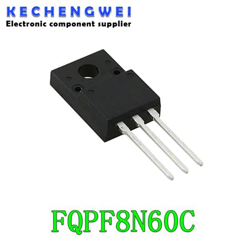 10pcs Fqpf8n60c 8n60c 8n60 600v 8a Mosfet N Channel Transistor To 220f