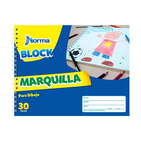 Block Dibujo Hjs Marquilla Norma Atado De Pzas Super Papelera