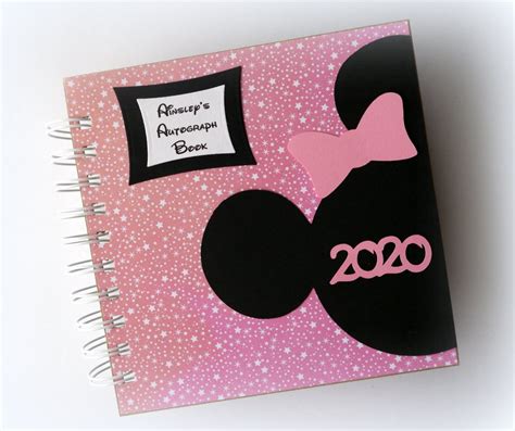 2023 or 2024 Disney Autograph Book Scrapbook Celestial Pink 80 Pages ...