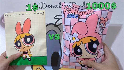 Paperdiy 1 VS 1000 BLIND BAG POWERPUFF GIRL X MELODY Paper