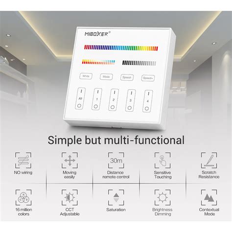 Mi Light B Battery Rgb Cct Smart Wall Panel Remote