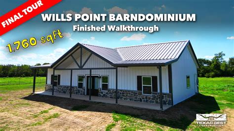 1760sqft Wills Point Barndominium Home Tour Barndo Pole Barn Shouse