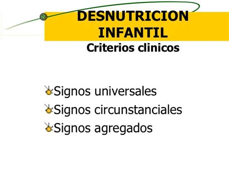 Signos Universales De Desnutricion Pdf