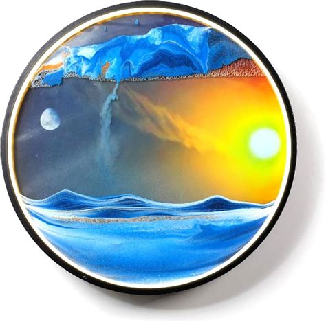 Led Moving Sand Art 3d Sand Painting Wall Art With 3 Color