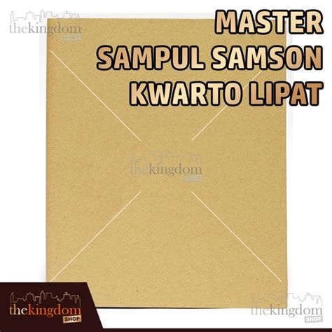 Jual Master Sampul Samson Kwarto Lipat Buku Kertas Kopi Quarto Di