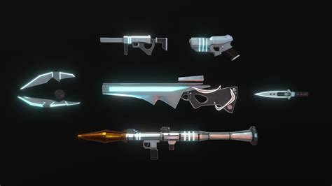 Sci Fi Weapons Pack 3d Model By Lewisdrummerr Lewisspalato