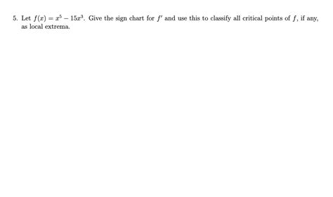 Solved Let F X X X Give The Sign Chart For F And Chegg