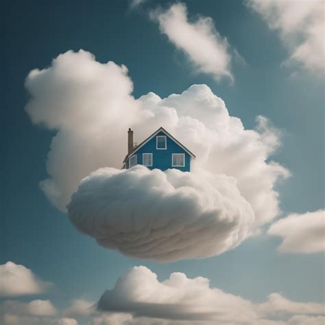 Premium Photo Flying House