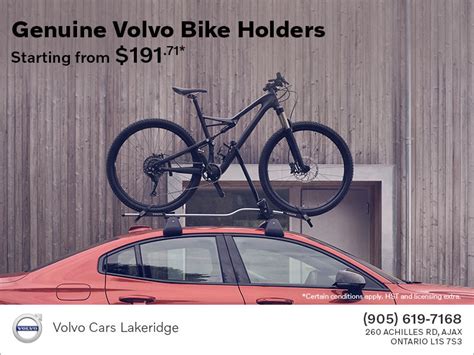 Volvo Cars Lakeridge In Ajax Genuine Volvo Bike Holders