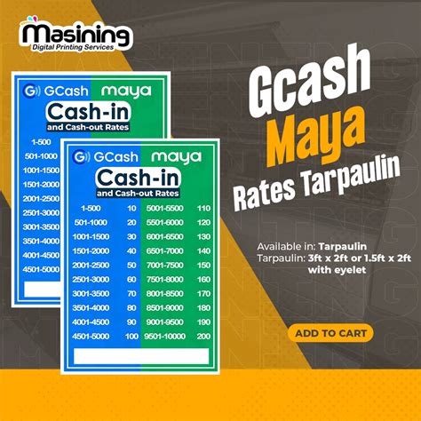 Gcash And Maya Rates Tarpaulin Shopee Philippines