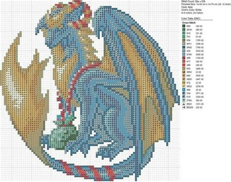 Pin On Sewing Fantasy Cross Stitch Dragon Cross Stitch Cross Stitch