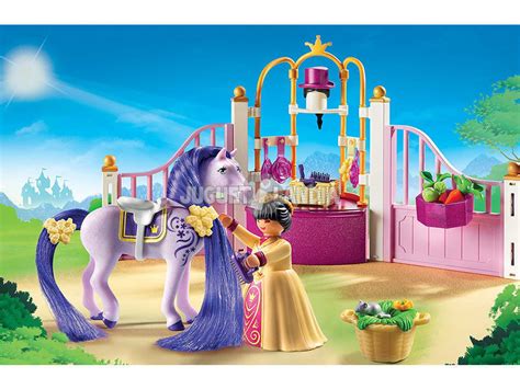 Acheter Playmobil Écurie avec Cheval à Coiffer et Princesse Juguetilandia