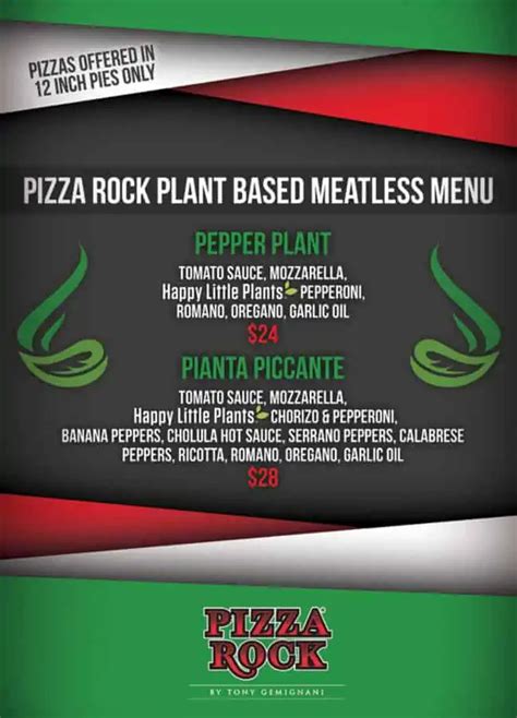 Descubre La Carta M S Deliciosa De Pizza Rock Las Vegas Precios