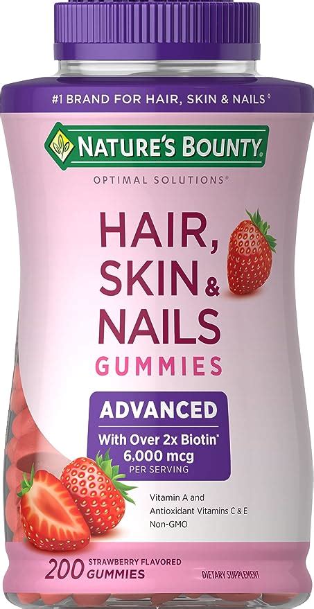 Amazon Nature S Bounty Optimal Solutions Advanced Hair Skin