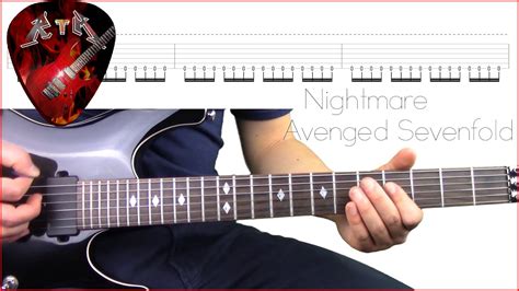 Nightmare Guitar Lesson Avenged Sevenfold With Tabs Youtube