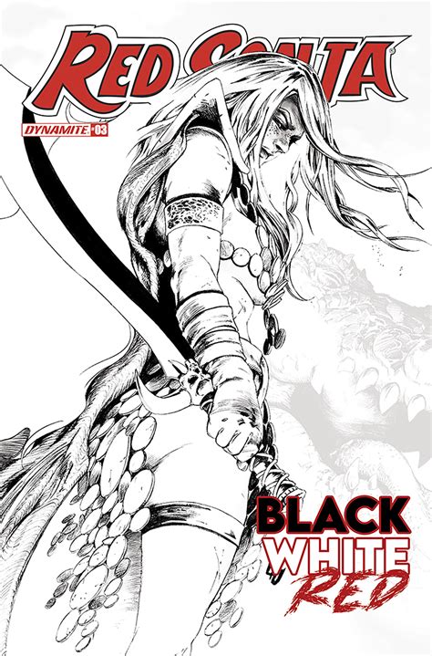 Red Sonja Black White Red 3 Cover F 1 For 15 Incentive Lau Black