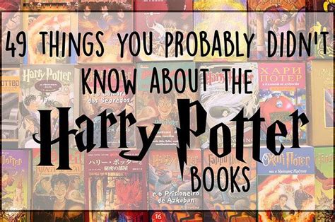 Many Harry Potter Books With The Words Things You Probably Didn T