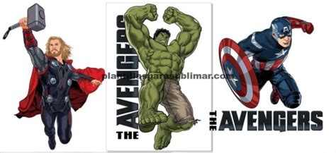 Avengers Vector Hulk Capitan America Thor Plantillas Para Sublimar