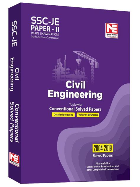 Ssc Je Mains Examination Civil Engineering Conventional Solved Papers