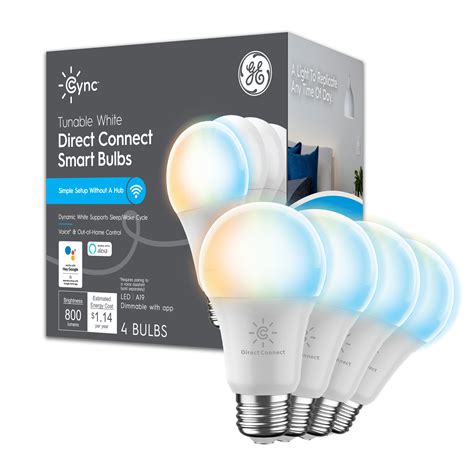 Ge Lighting Ge Cync Direct Connect Smart Bulbs Tunable A Led Smart